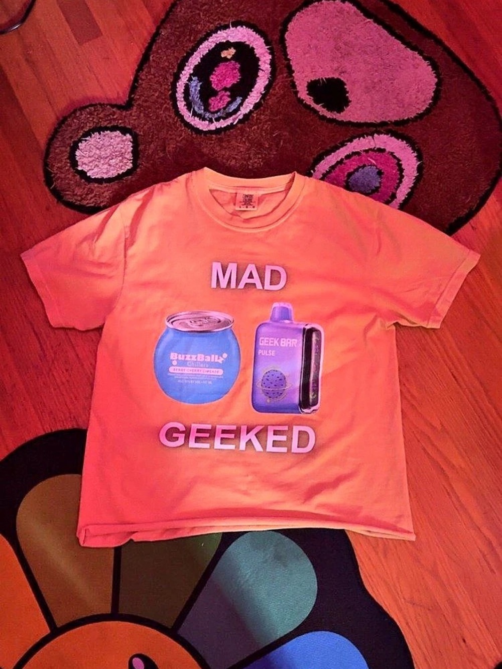 MAD GEEKED funny shirt Size Large